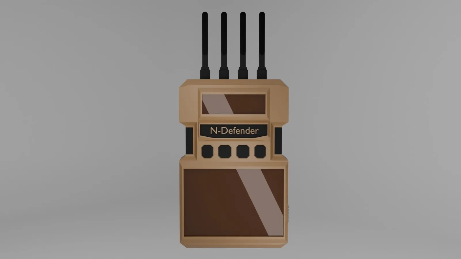 Rugged handheld drone tracking device N-Defender enclosure concept design